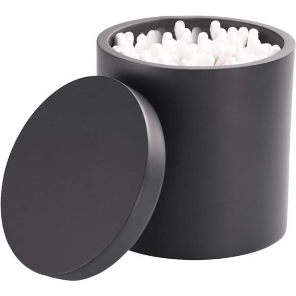 Bath | Cotton Swab Holder Qtip Holder Dispenser With Lid Storage Jars ...